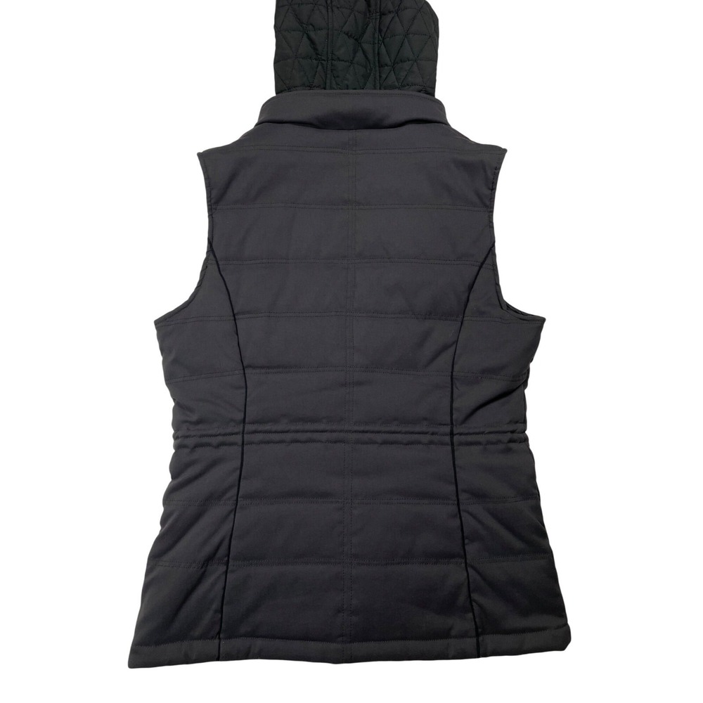 Prana Womens Gray Hooded Quilted Vest Jacket With Pockets Size S - Picture 15 of 16